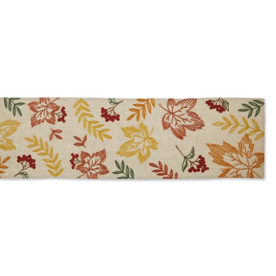 DII® 108" Scattered Leaves Table Runner